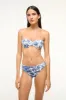 JO BALCONETTE BIKINI TOP | BLUE TOILE sold by STAUD
