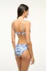 JO BALCONETTE BIKINI TOP | BLUE TOILE sold by STAUD