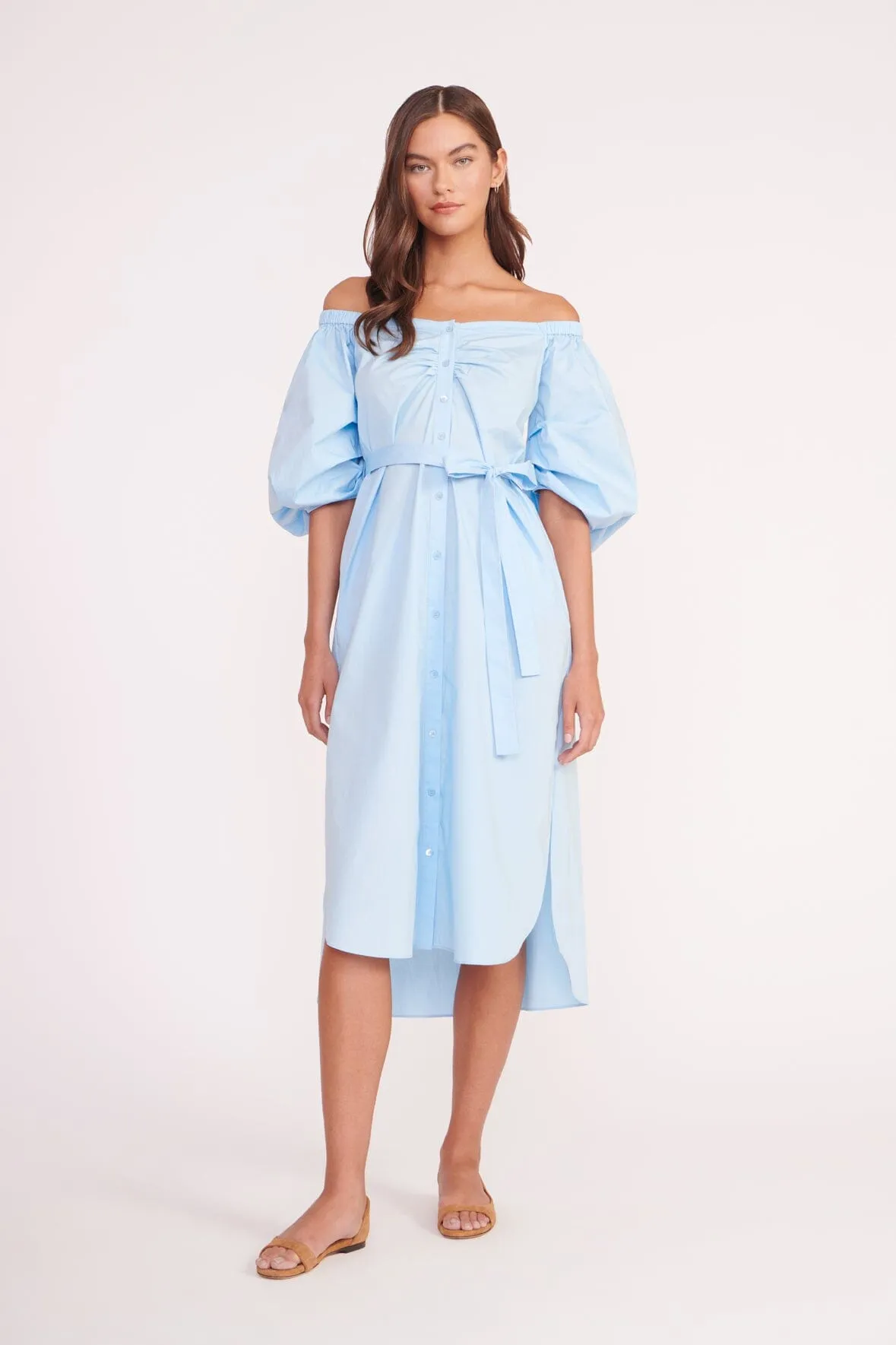 REESE DRESS | FRENCH BLUE sold by STAUD