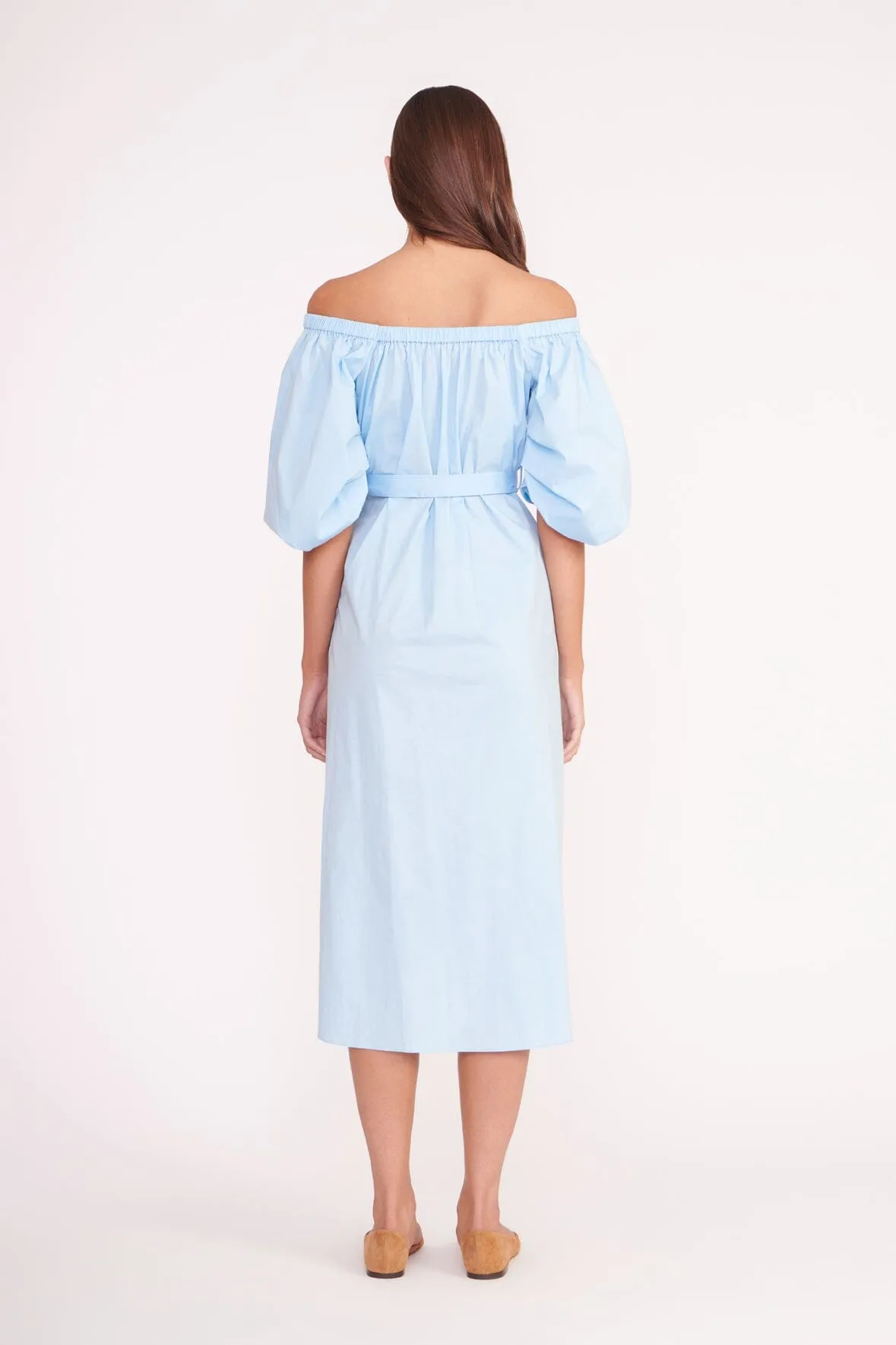 REESE DRESS | FRENCH BLUE sold by STAUD product image thumbnail 4