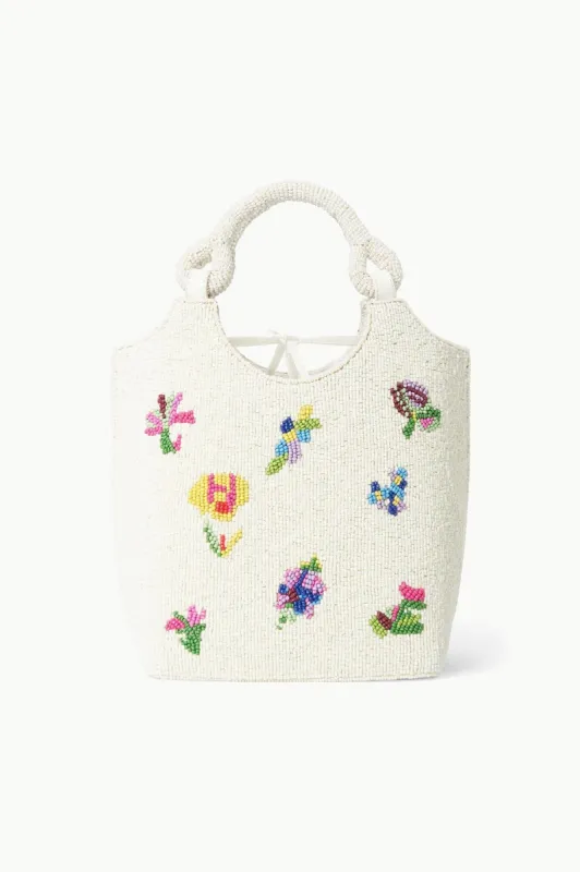 BEADED COTE BAG | FIRST BLOOM DAY sold by STAUD