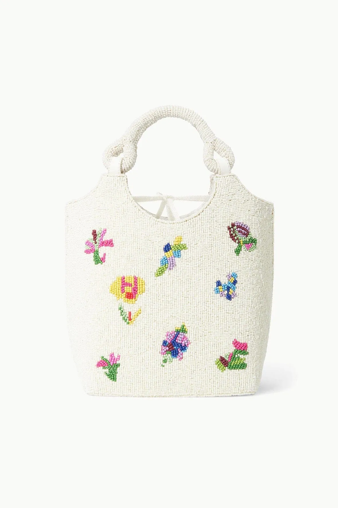 BEADED COTE BAG | FIRST BLOOM DAY sold by STAUD