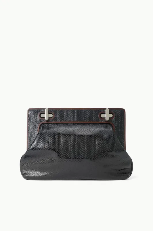 ALBA FRAME CLUTCH | BLACK sold by STAUD