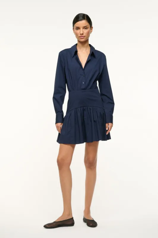 ROCCO MINI DRESS | NAVY sold by STAUD