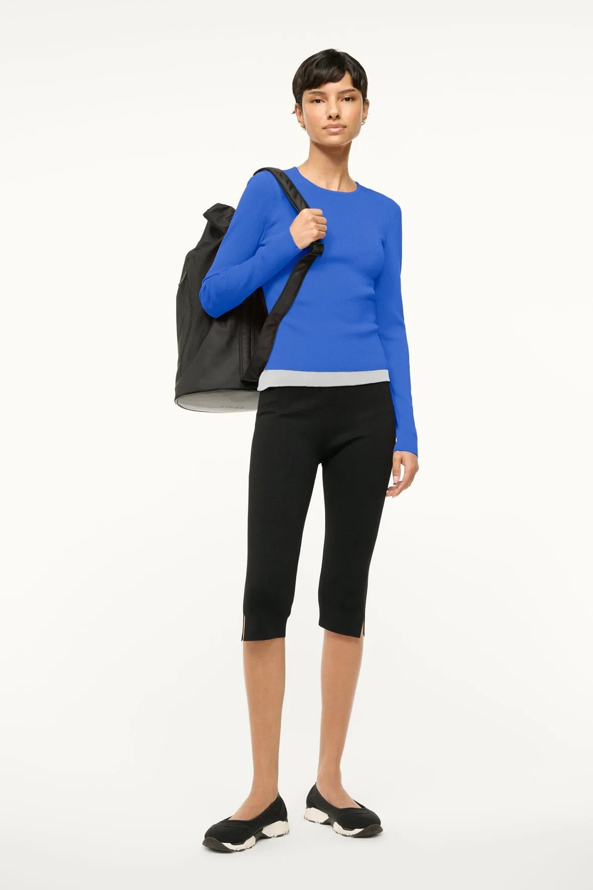 SALINAS TOP | DEEP SEA WHITE sold by STAUD product image thumbnail 4