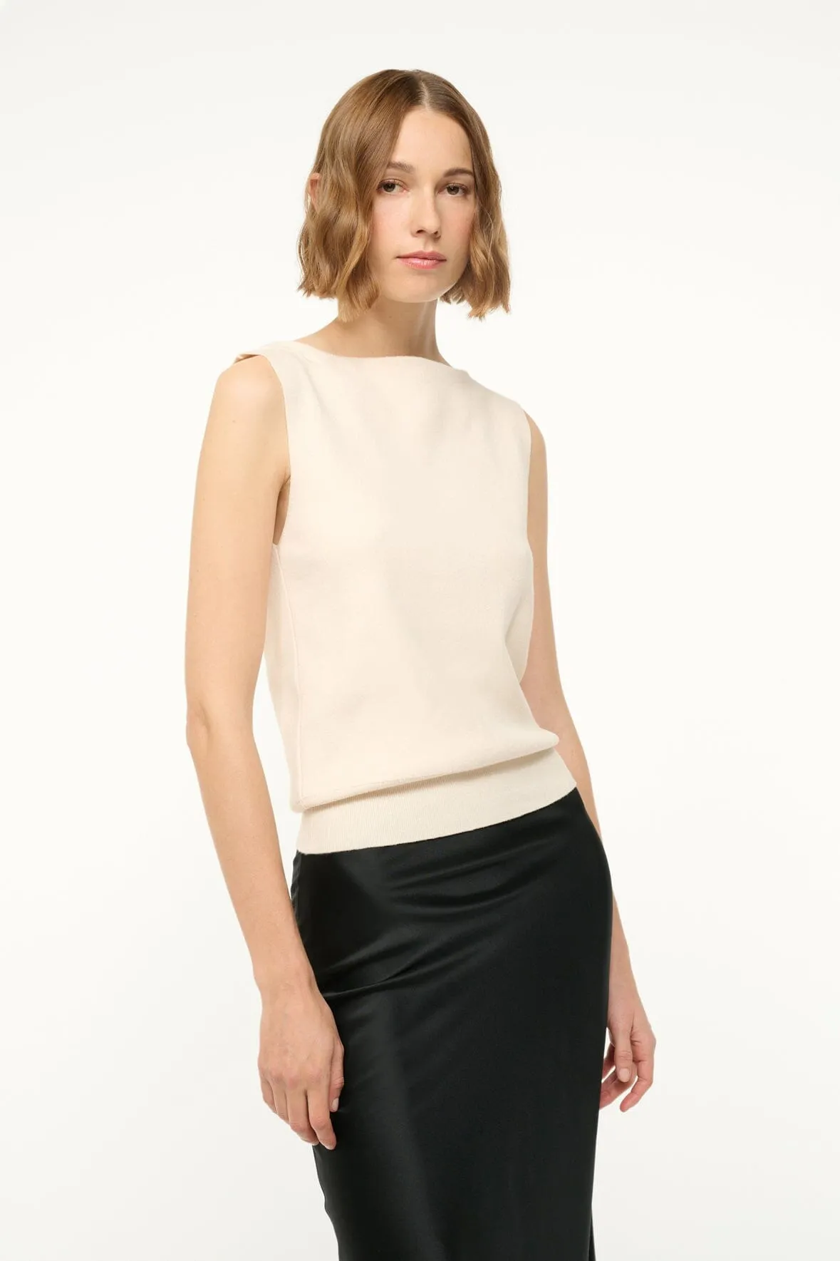 ROCKI SWEATER | ECRU sold by STAUD product image thumbnail 3