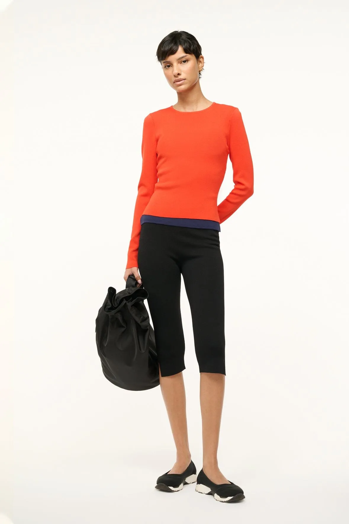 SALINAS TOP | CAYENNE NAVY sold by STAUD product image thumbnail 4