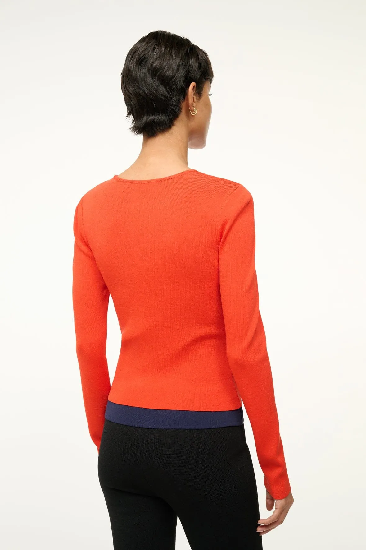 SALINAS TOP | CAYENNE NAVY sold by STAUD product image thumbnail 5