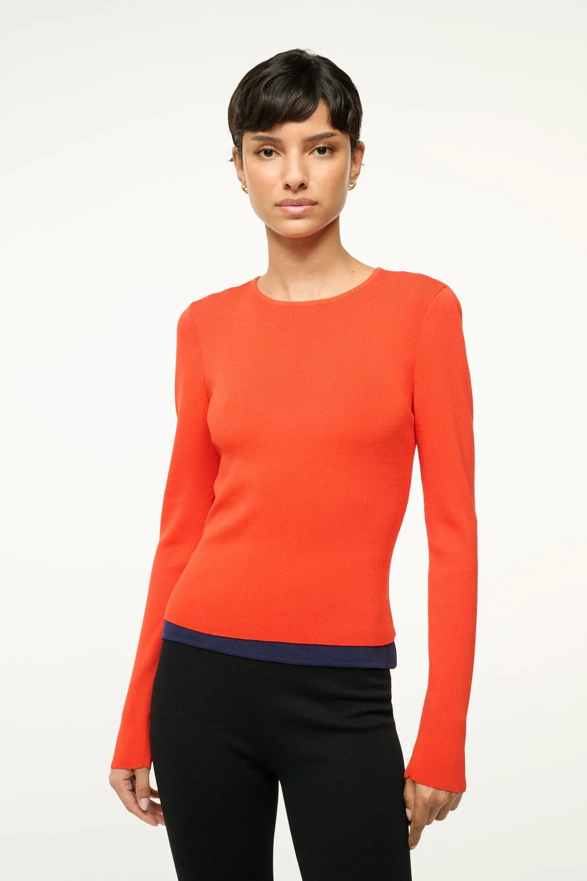 SALINAS TOP | CAYENNE NAVY sold by STAUD product image thumbnail 2