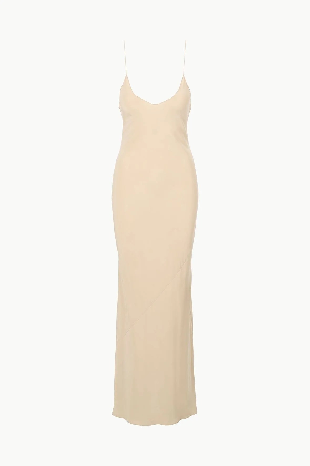 MILNER SILK SLIP DRESS | STONE sold by STAUD product image thumbnail 5