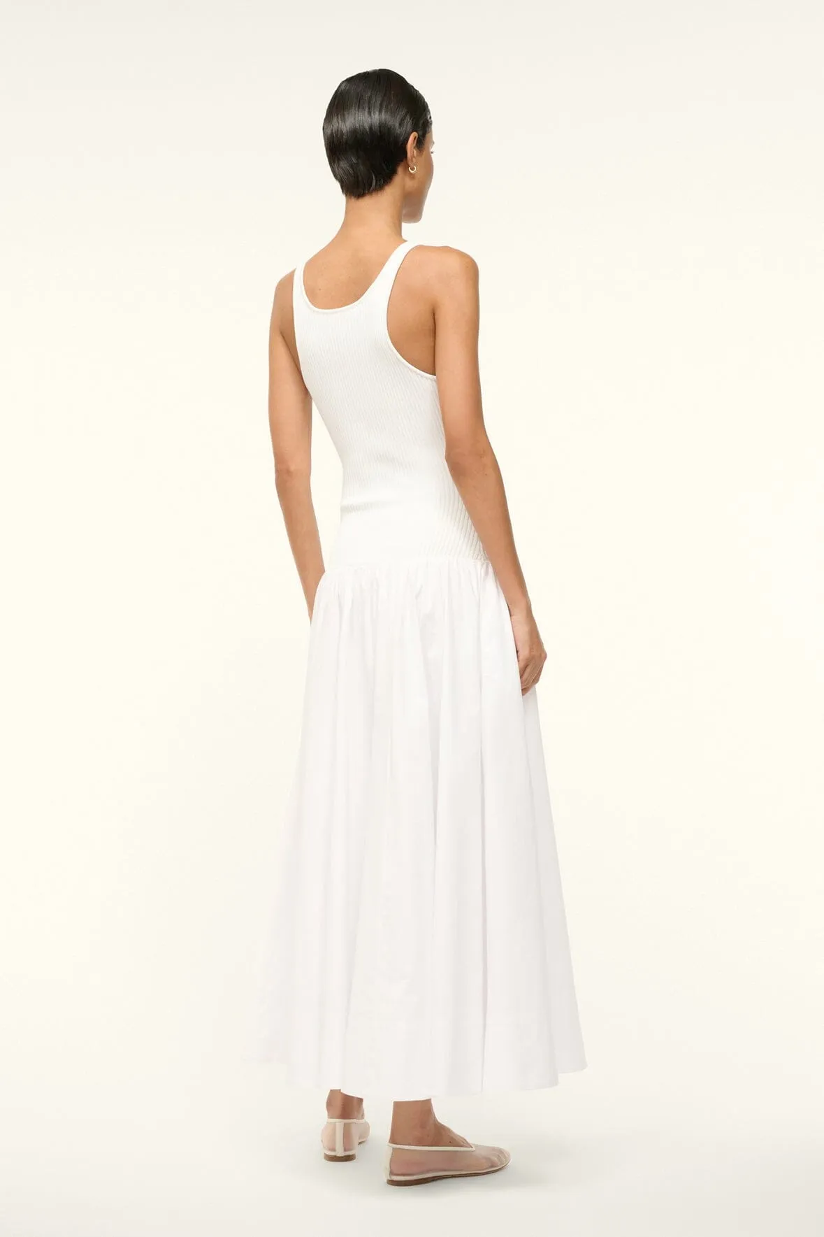 YAMILA DRESS | WHITE sold by STAUD product image thumbnail 4