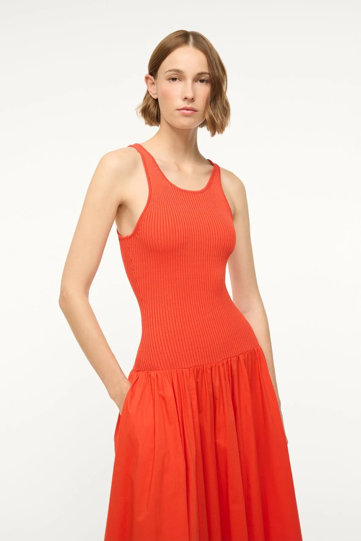 YAMILA DRESS | CAYENNE sold by STAUD product image thumbnail 5