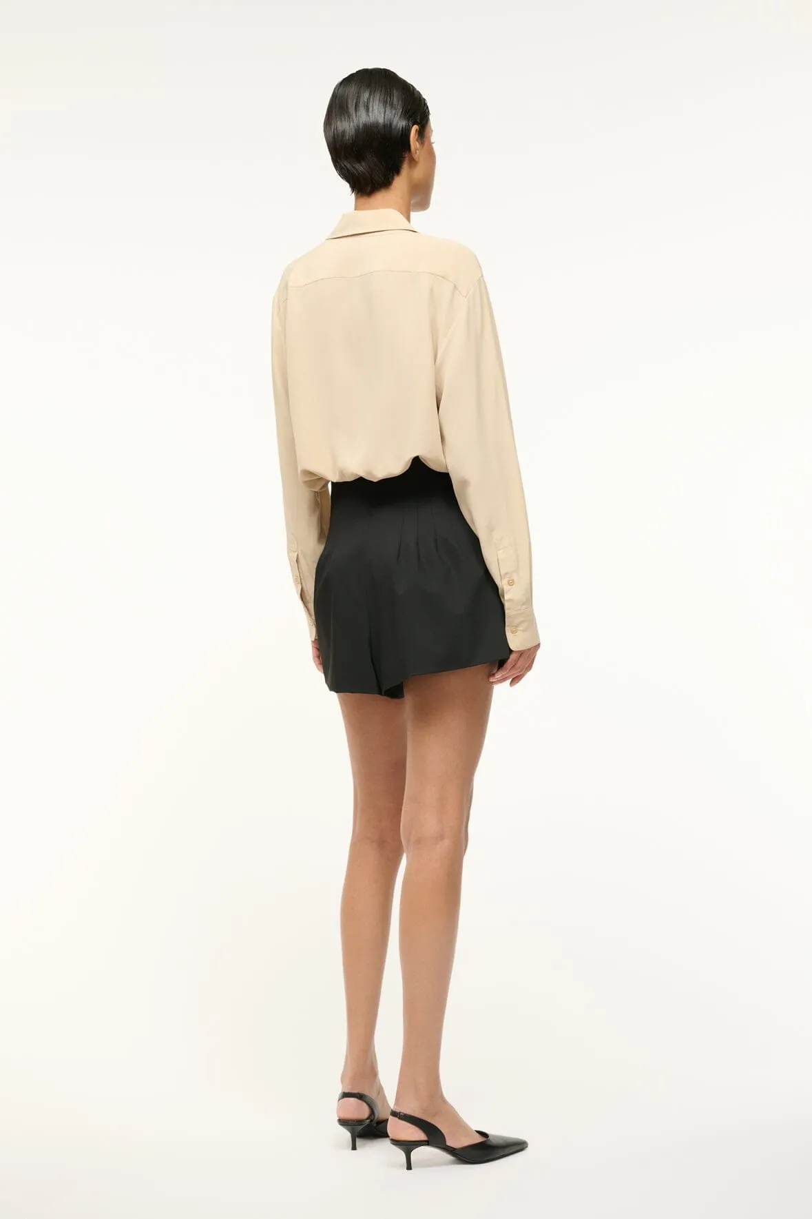 MAGPIE SHORTS | BLACK sold by STAUD product image thumbnail 3