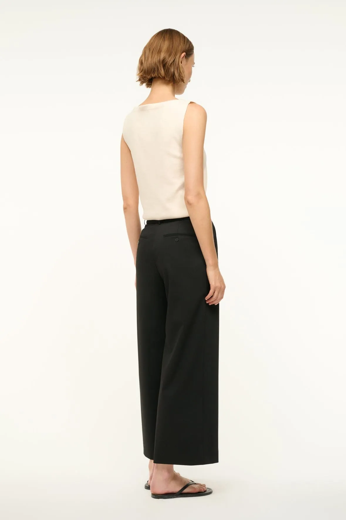 CROPPED PRINCE PANT | BLACK sold by STAUD product image thumbnail 5
