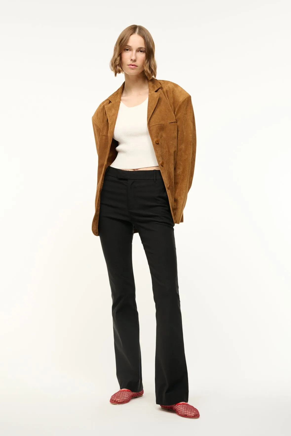 KAT PANT | BLACK sold by STAUD