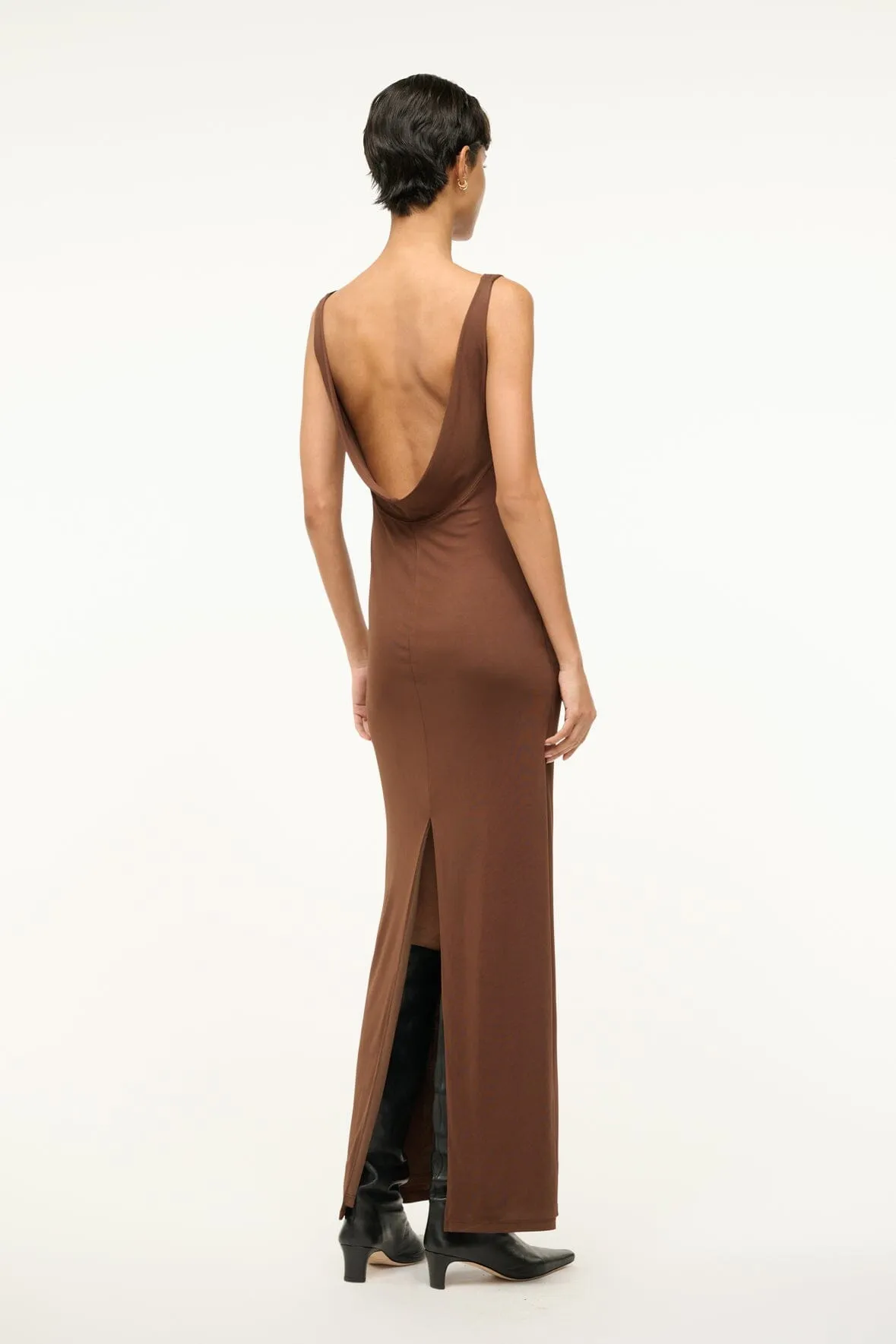 BUA DRESS | DARK OAK sold by STAUD product image thumbnail 2
