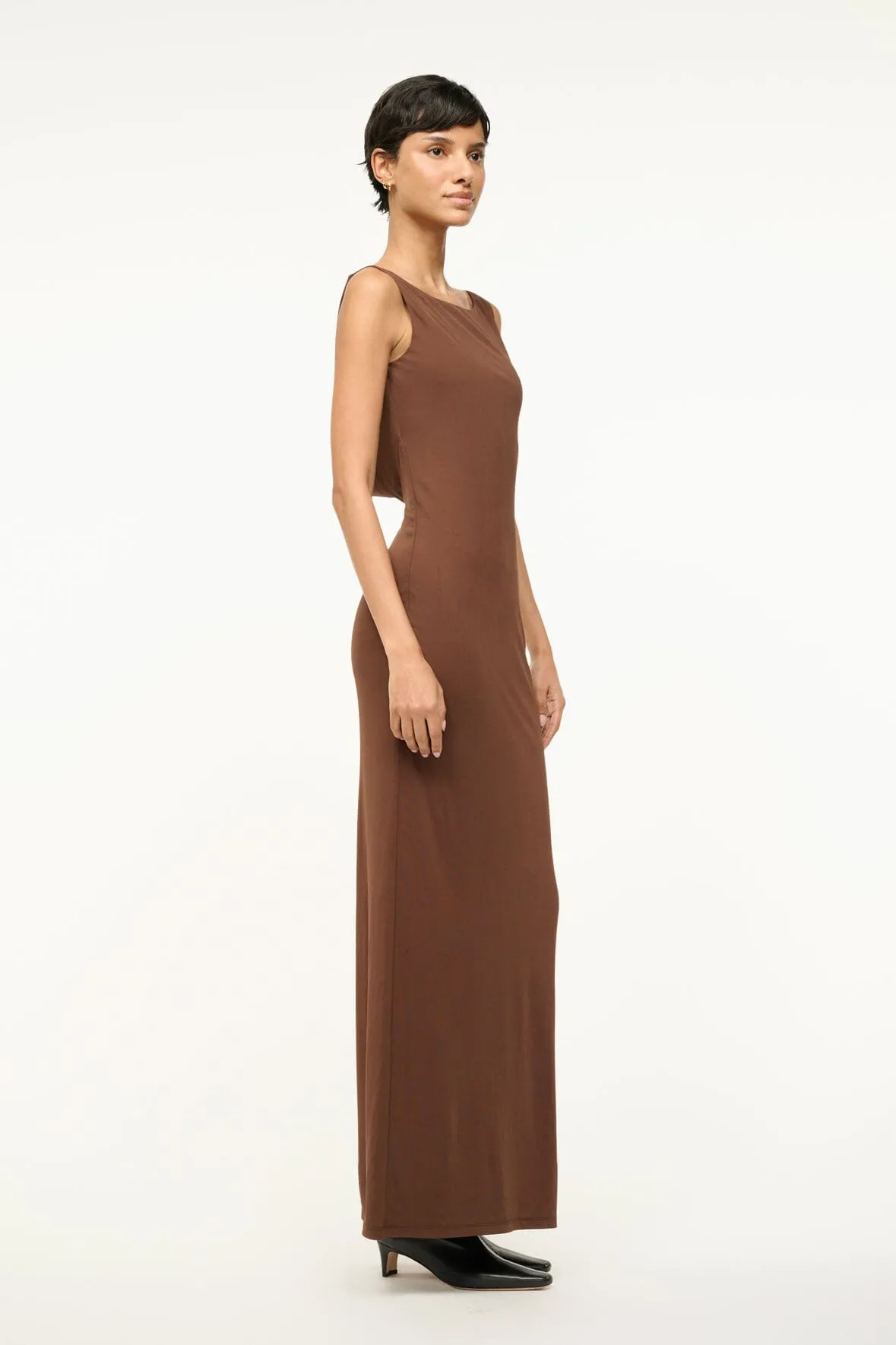 BUA DRESS | DARK OAK sold by STAUD product image thumbnail 4