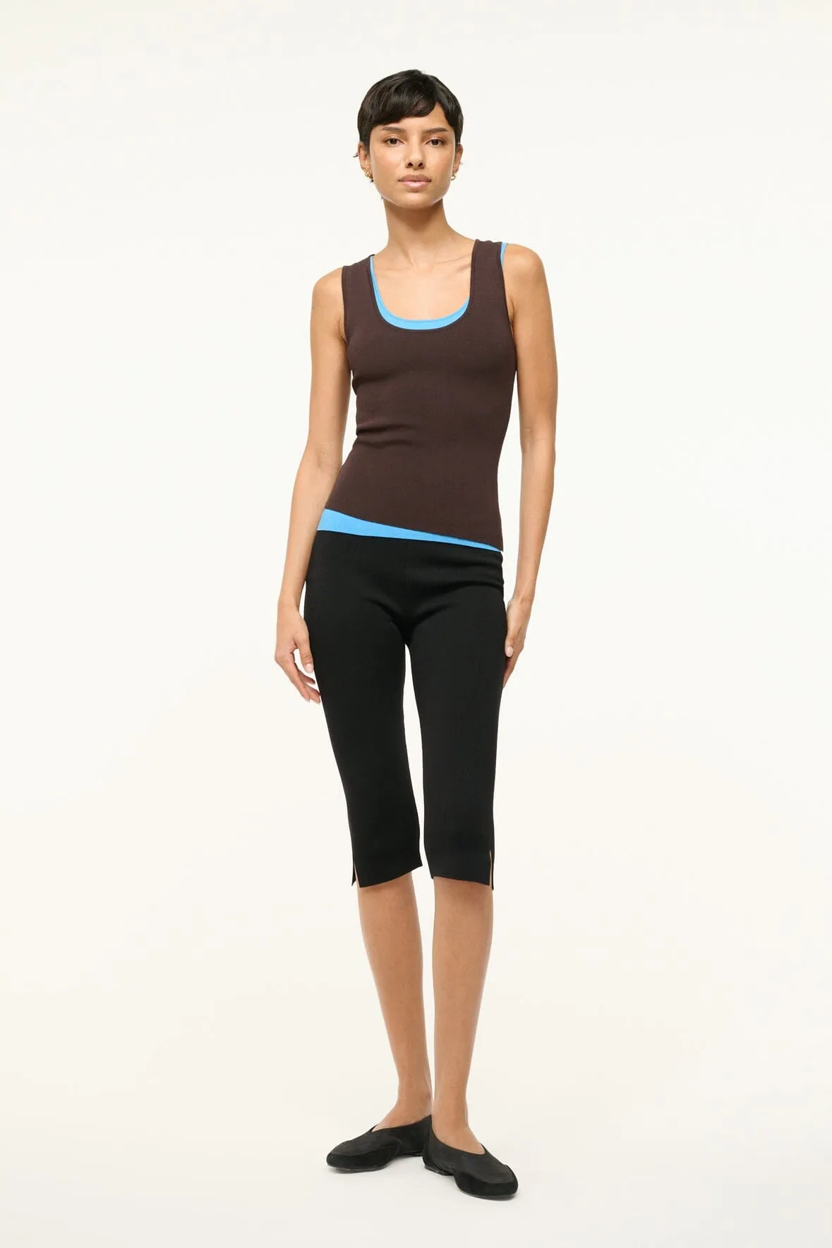 HERMOSA TANK | EARTH AQUA sold by STAUD