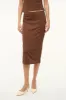 CHANA SKIRT | DARK OAK sold by STAUD