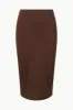 CHANA SKIRT | DARK OAK sold by STAUD
