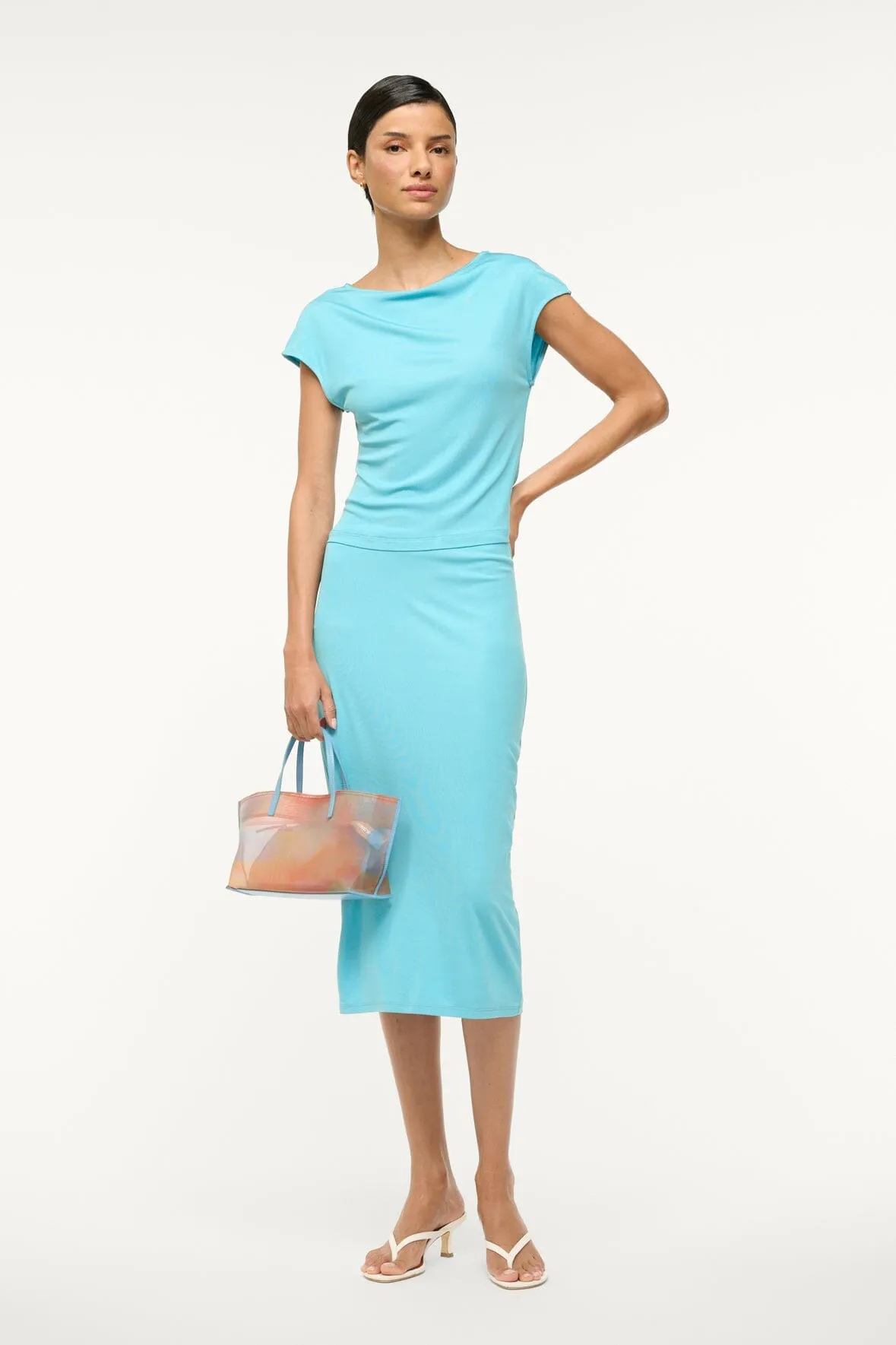 CHANA SKIRT | AQUA sold by STAUD