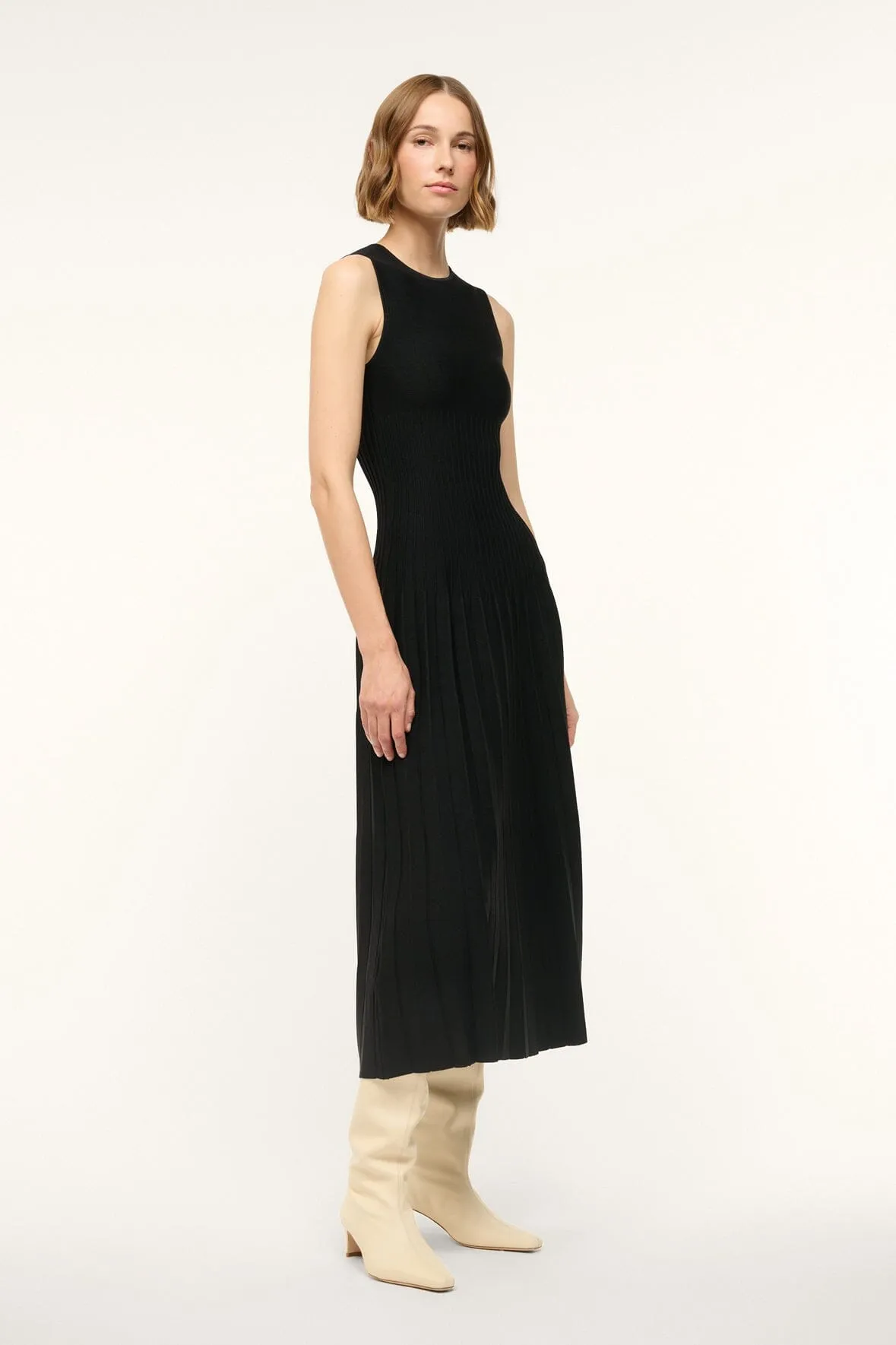 ELYSE DRESS | BLACK sold by STAUD
