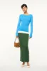 CARILO DRESS | JUNGLE SKY IVORY sold by STAUD