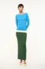 CARILO DRESS | JUNGLE SKY IVORY sold by STAUD