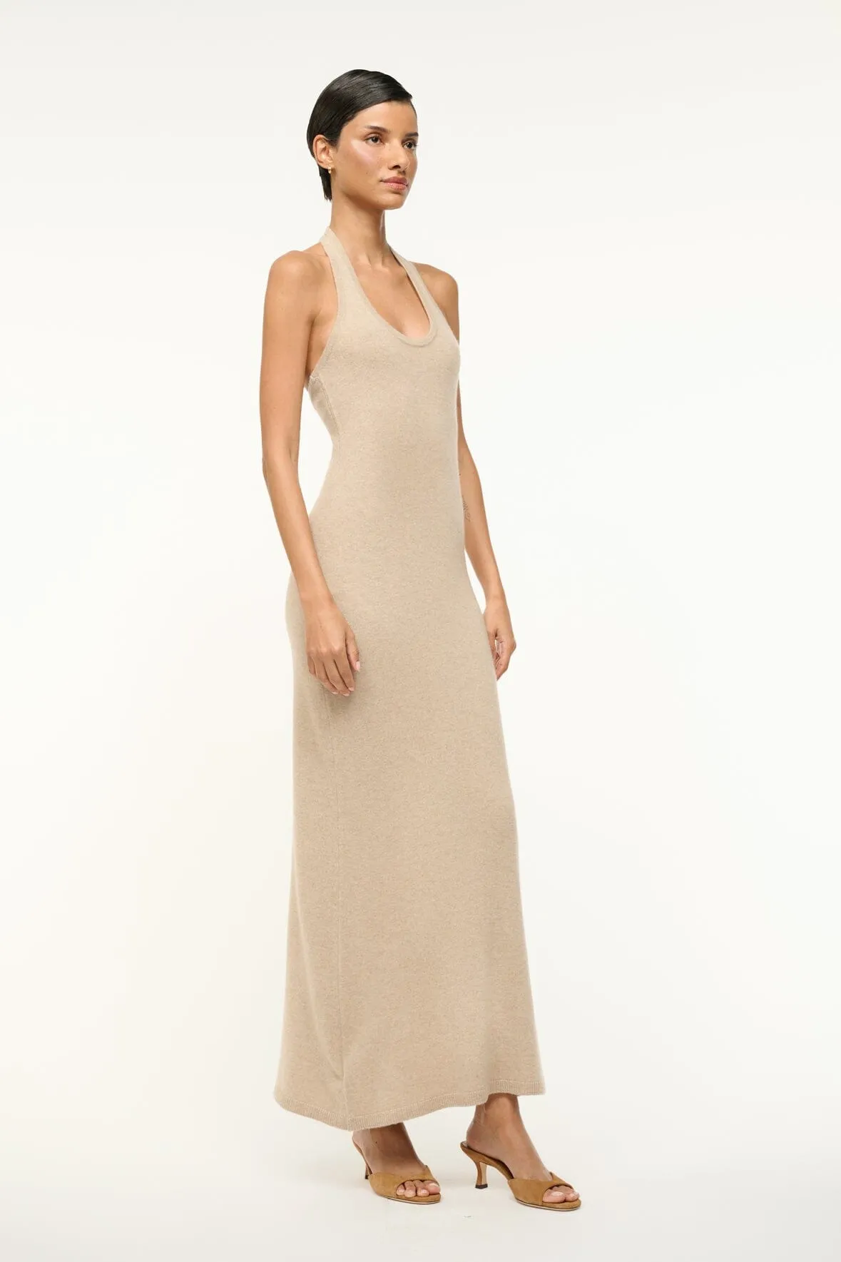 CANELA CASHMERE DRESS | STONE sold by STAUD product image thumbnail 2