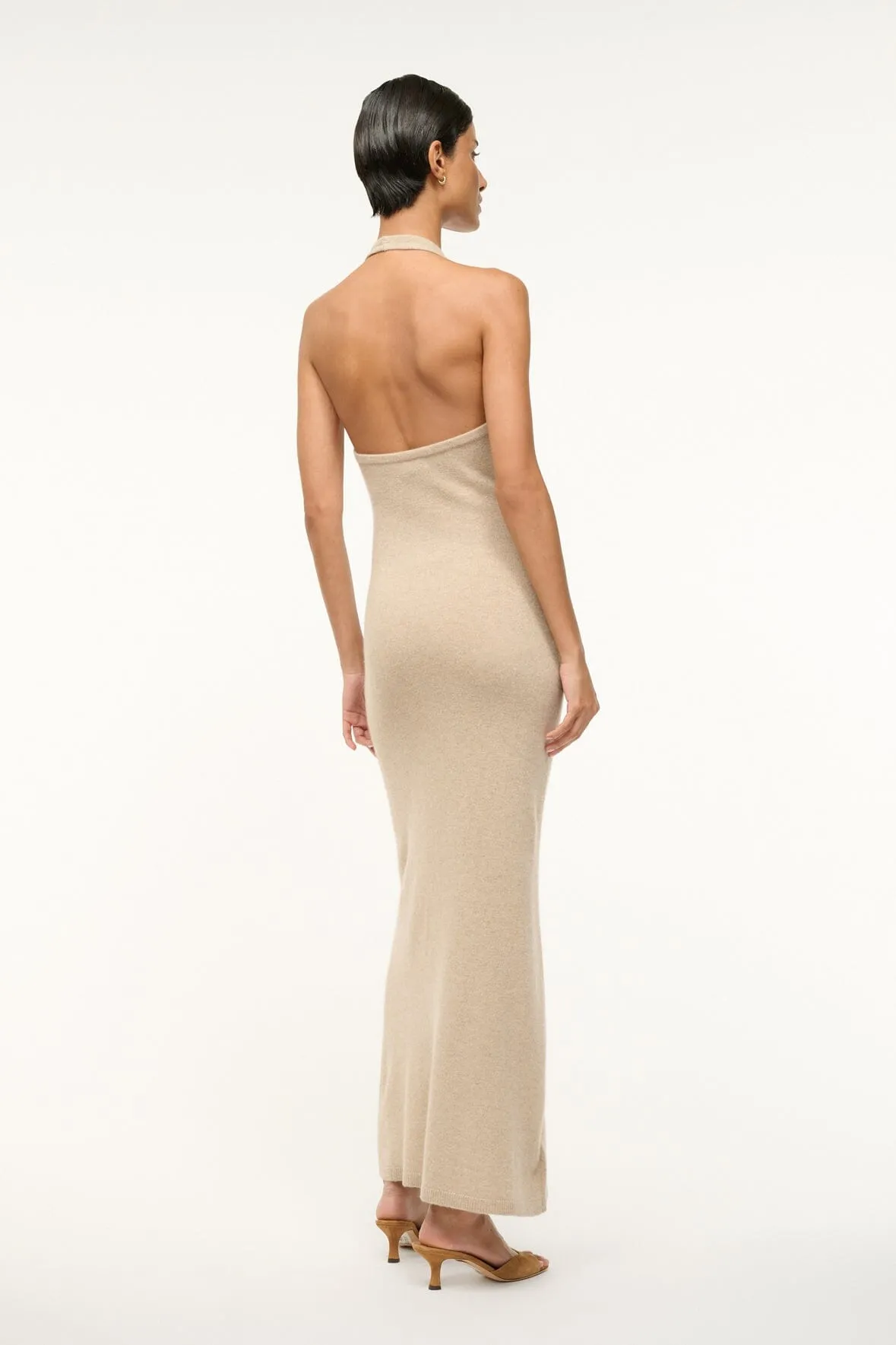 CANELA CASHMERE DRESS | STONE sold by STAUD product image thumbnail 4