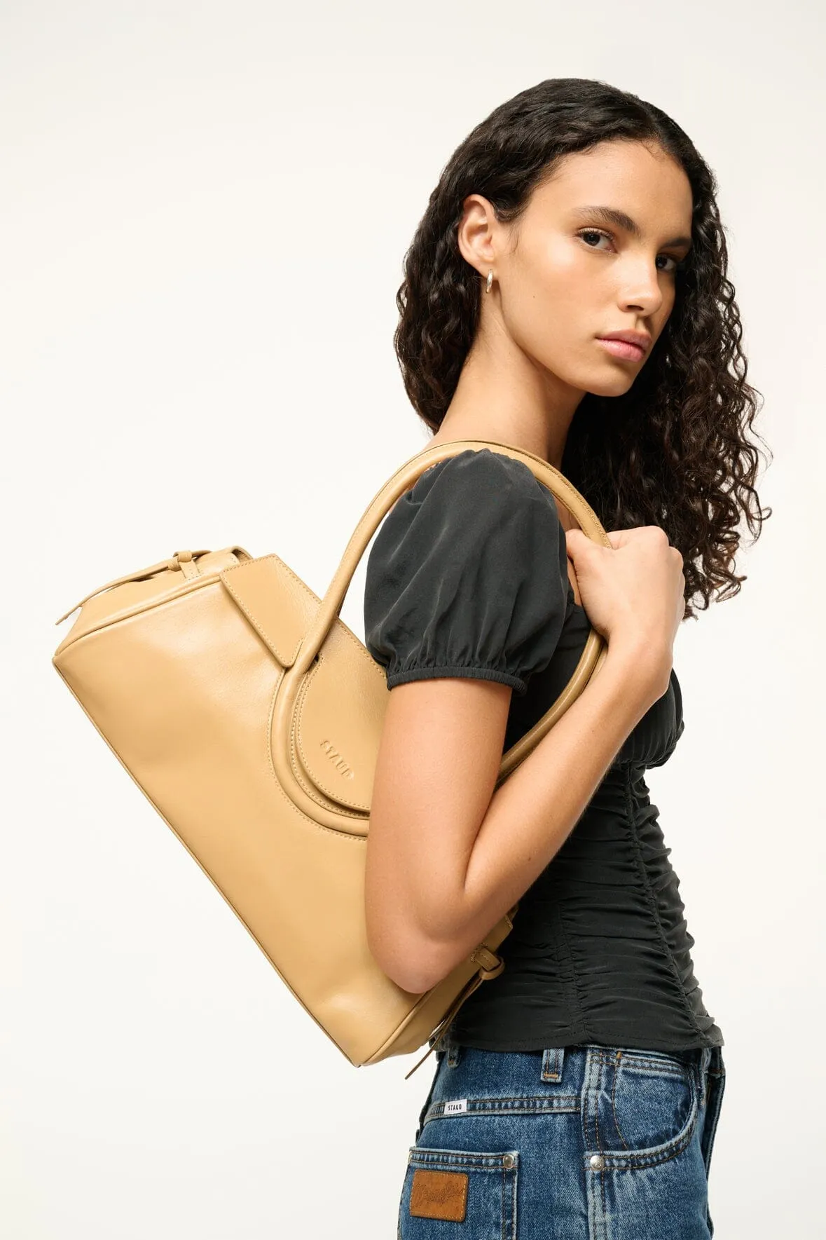 MAUDE SHOULDER BAG | CAMEL sold by STAUD product image thumbnail 4