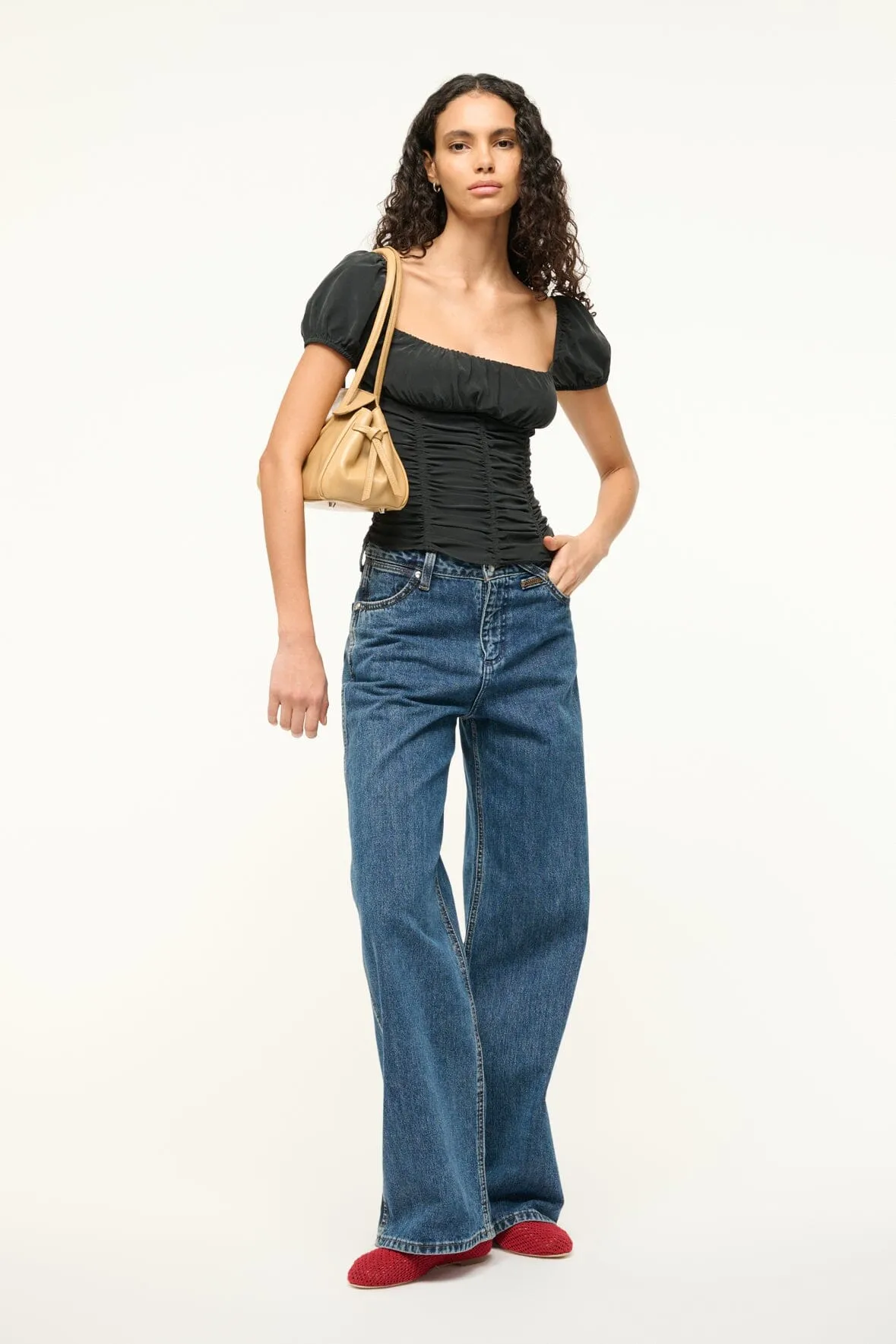 MAUDE SHOULDER BAG | CAMEL sold by STAUD product image thumbnail 2