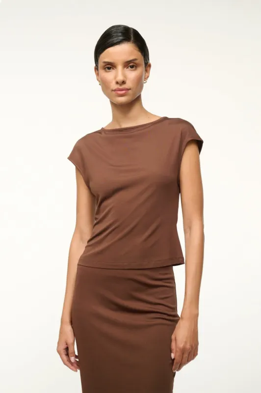 SUNISA TOP | DARK OAK sold by STAUD