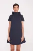 MINI ILANA DRESS | NAVY sold by STAUD