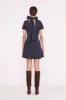 MINI ILANA DRESS | NAVY sold by STAUD
