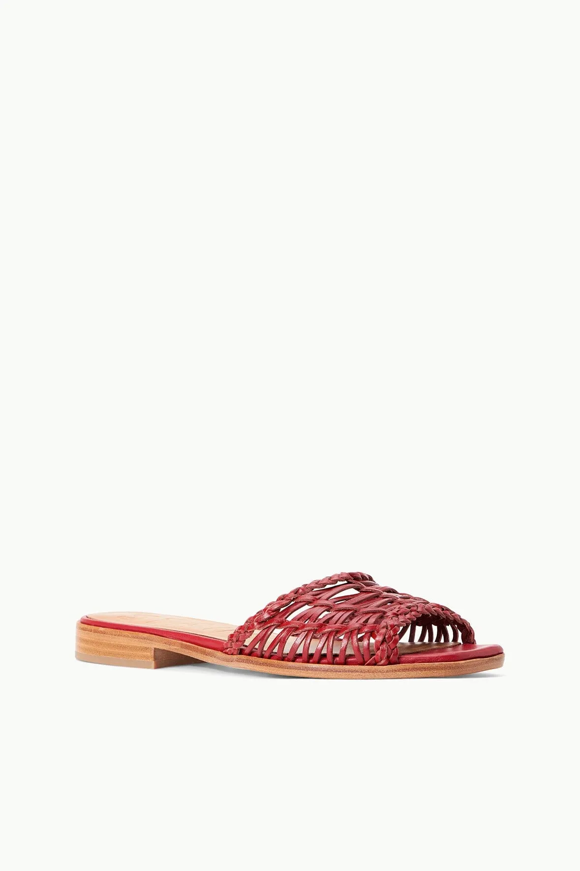 CASPIAN WOVEN SLIDE | RUBY sold by STAUD product image thumbnail 3