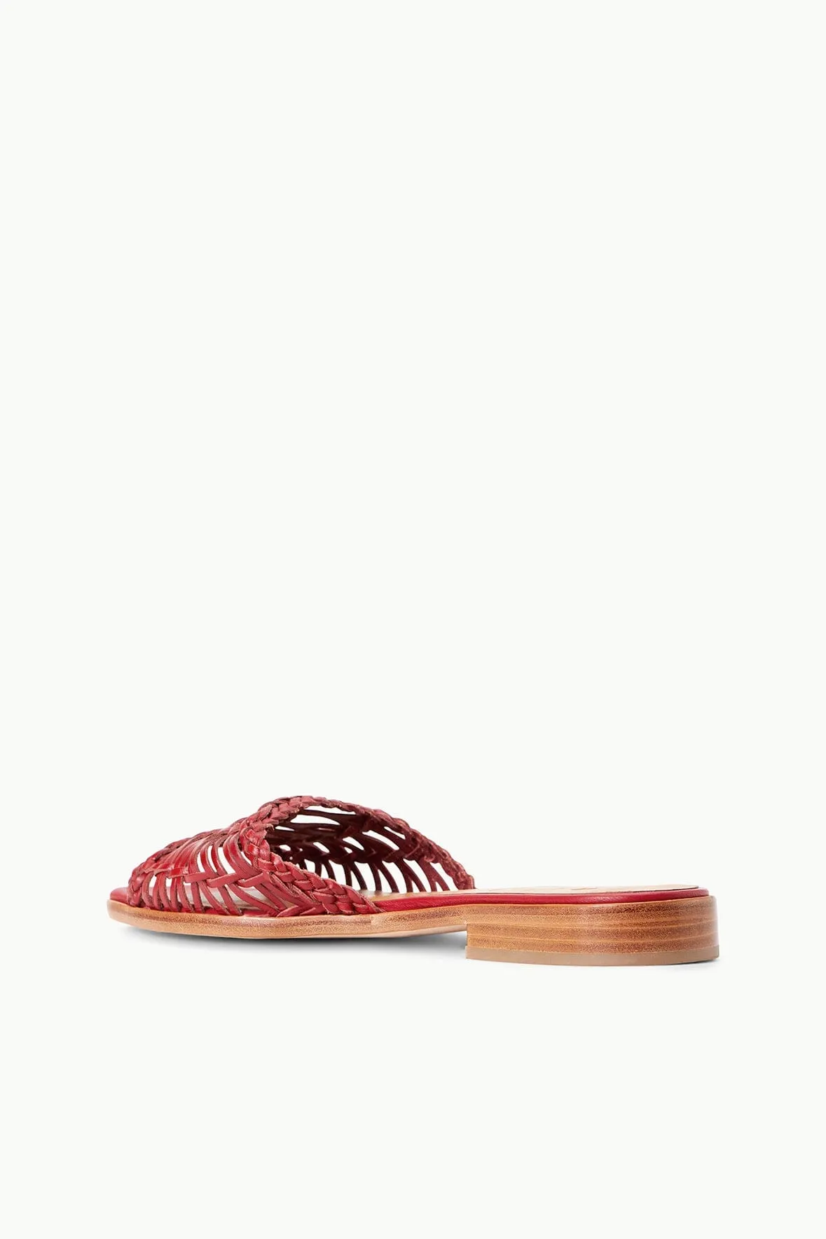 CASPIAN WOVEN SLIDE | RUBY sold by STAUD product image thumbnail 5
