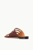 EMMA SANDAL | MAHOGANY sold by STAUD