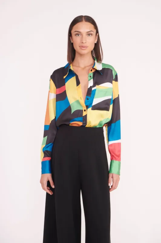 MARTHA TUNIC | MARBLE WAVE sold by STAUD