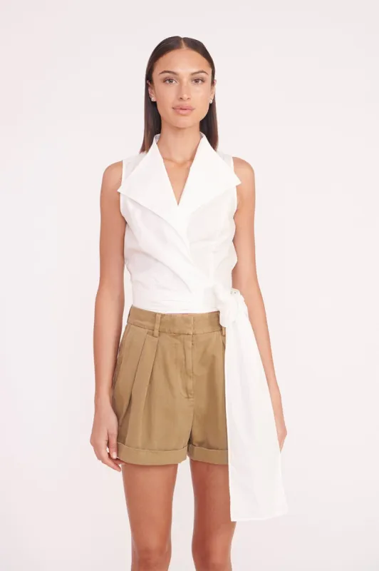 HAYDEN TOP | WHITE sold by STAUD