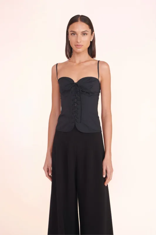 EMERY TOP | BLACK sold by STAUD