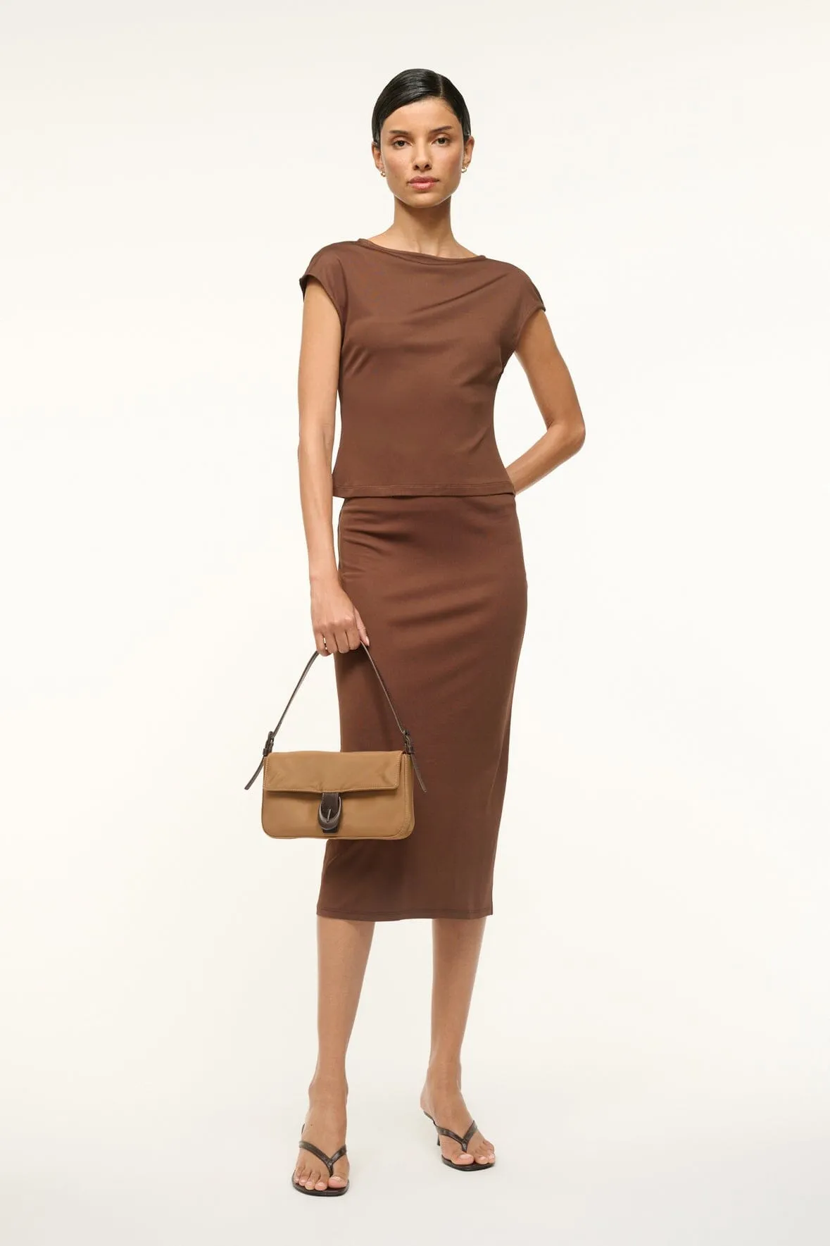 HARLOW BAG | CAMEL NYLON sold by STAUD product image thumbnail 4