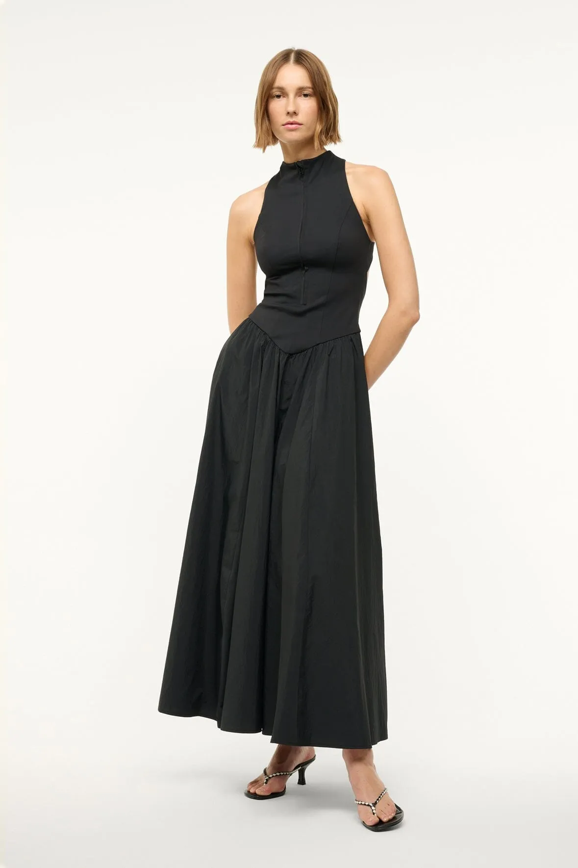 CREVASSE MAXI DRESS | BLACK sold by STAUD product image thumbnail 2