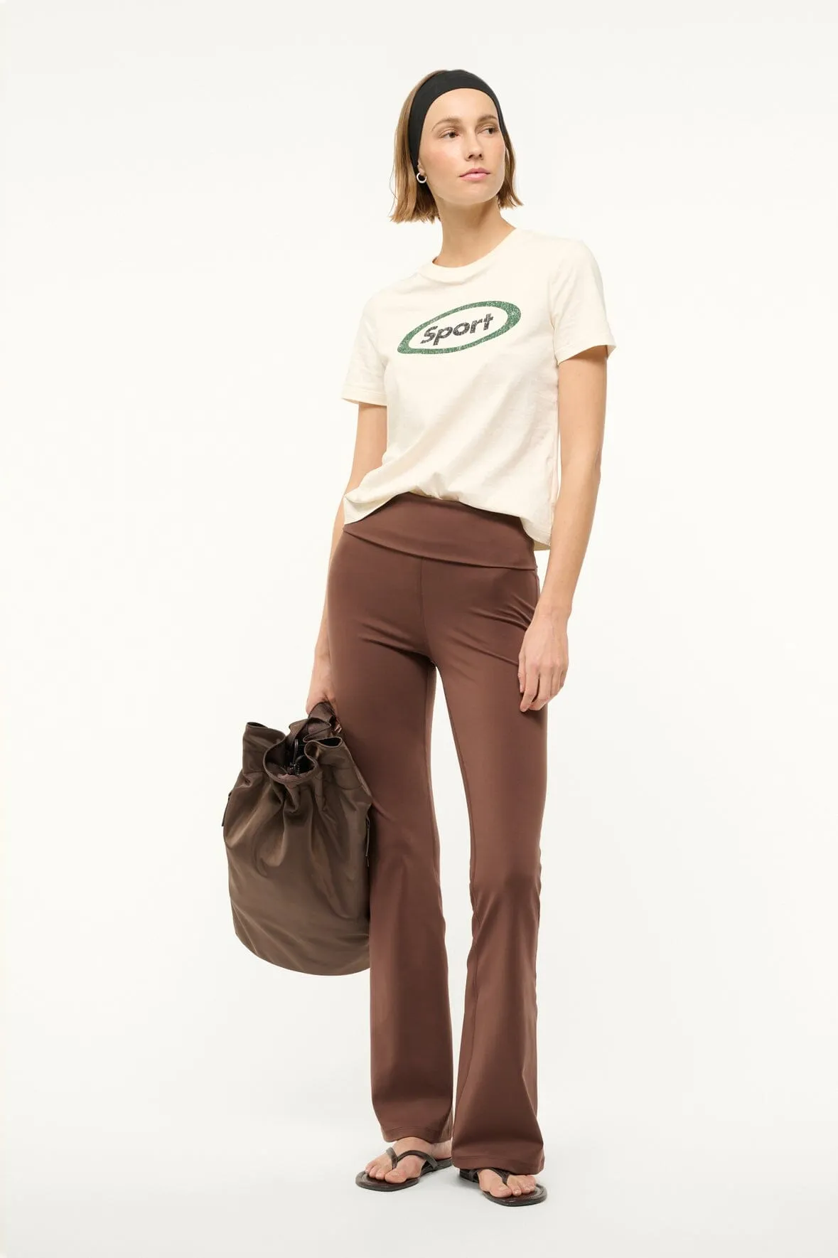 STRIDE PANT | DARK OAK sold by STAUD