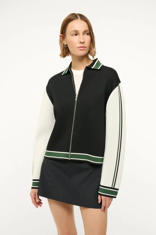 PAT SPORT JACKET | BLACK MULTI sold by STAUD
