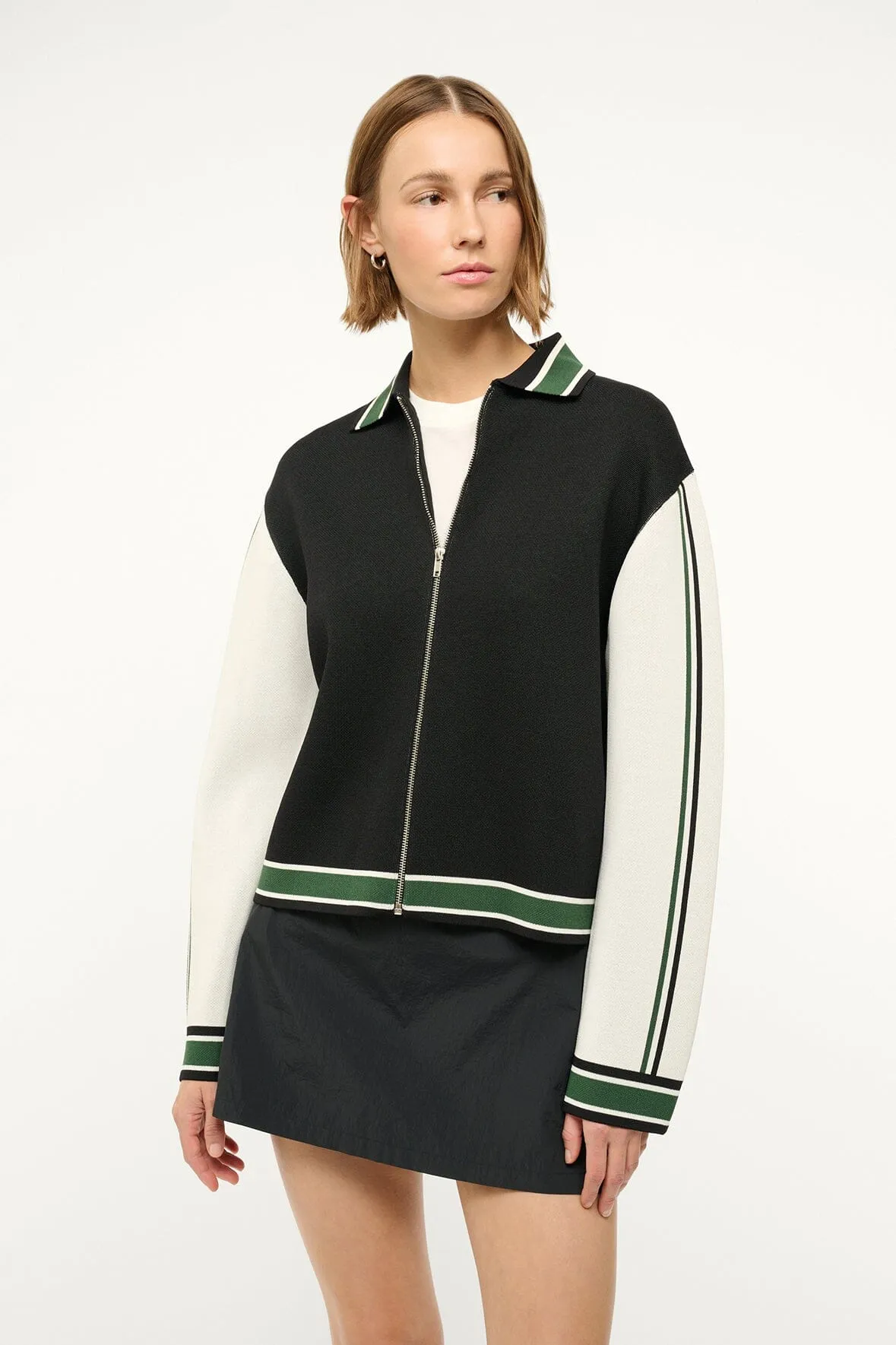 PAT SPORT JACKET | BLACK MULTI sold by STAUD