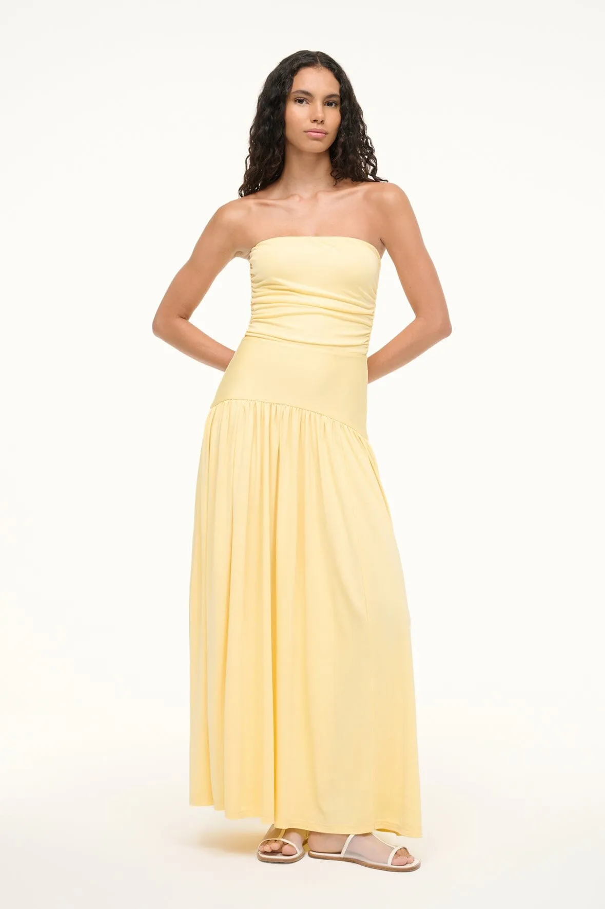 MARIANA DRESS | PALE HONEY sold by STAUD product image thumbnail 4