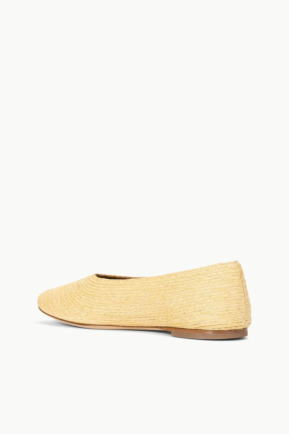 ALBA BALLET FLAT | NATURAL RAFFIA sold by STAUD product image thumbnail 4