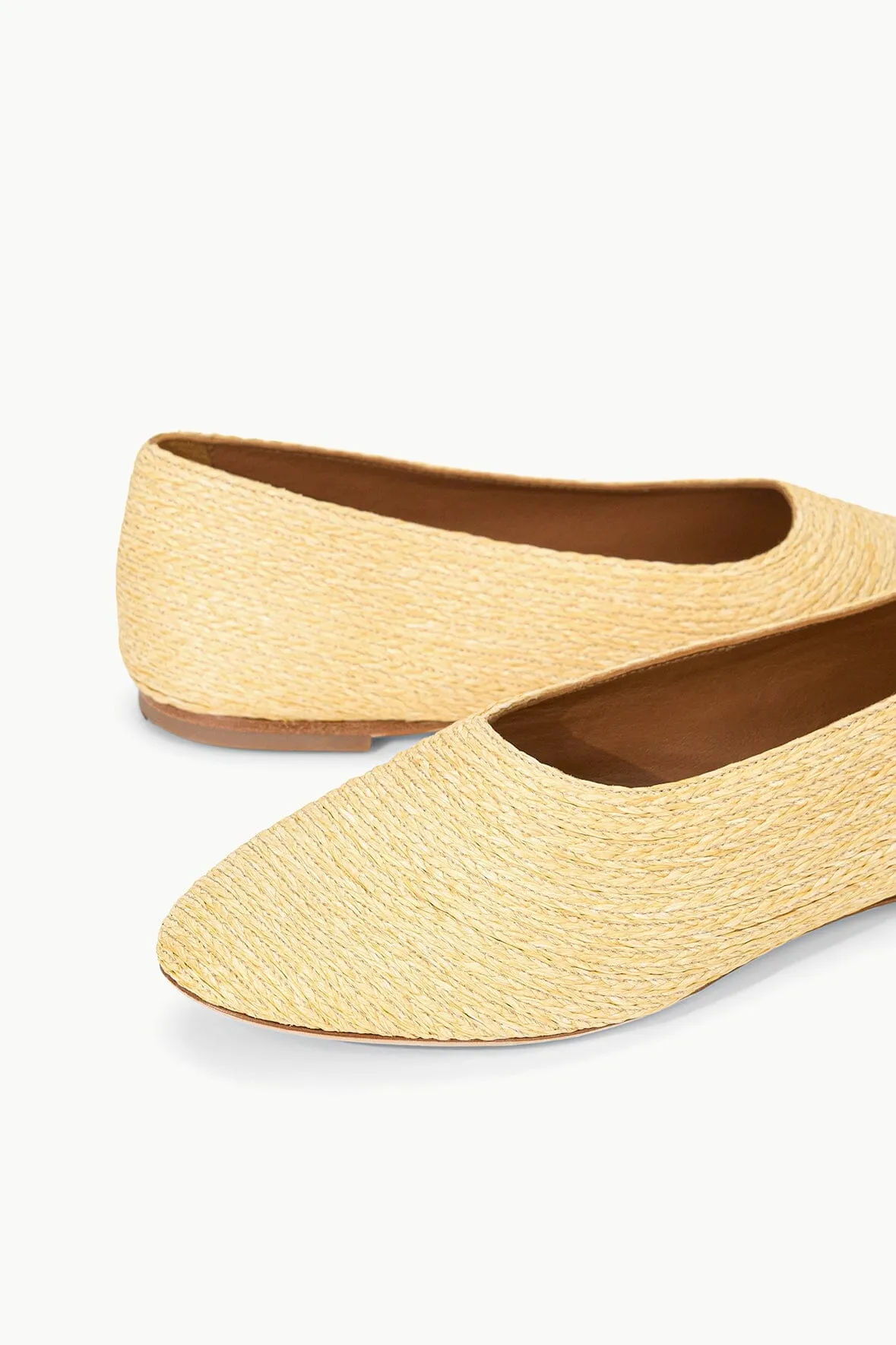 ALBA BALLET FLAT | NATURAL RAFFIA sold by STAUD product image thumbnail 5