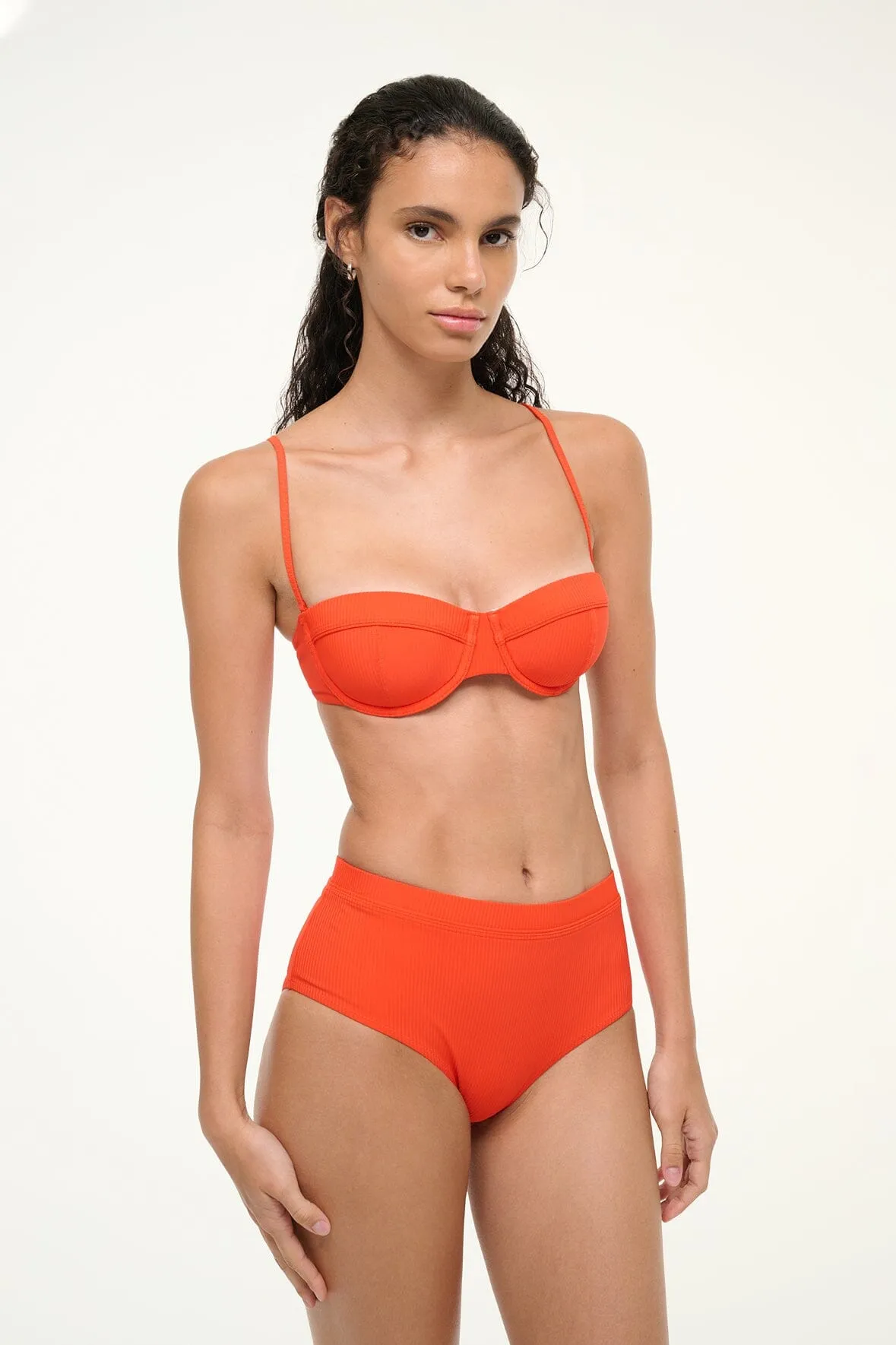 JO BALCONETTE BIKINI TOP | CAYENNE sold by STAUD product image thumbnail 2